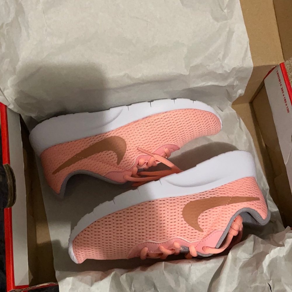 Pink Nike shoes